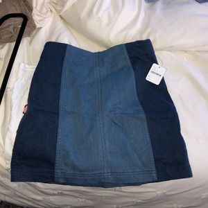 Free People Modern Femme Denim Skirt